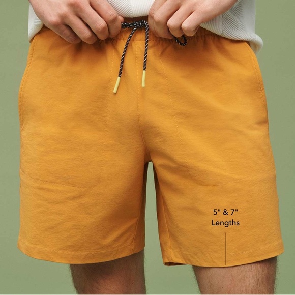 Bonobos Men's Athletic Shorts in Vibrant Yellow - Picture 1 of 5